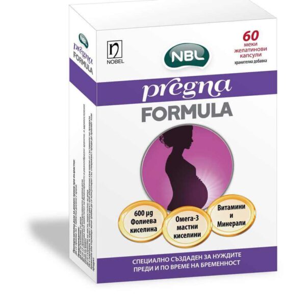 NBL Pregna Formula с фолиева киселина х 60 капсули Nobel