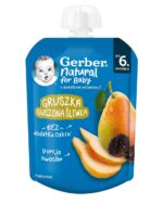 Nestle Gerber Пауч Плодова закуска с круша и сушени сливи 6м+ 80 гр