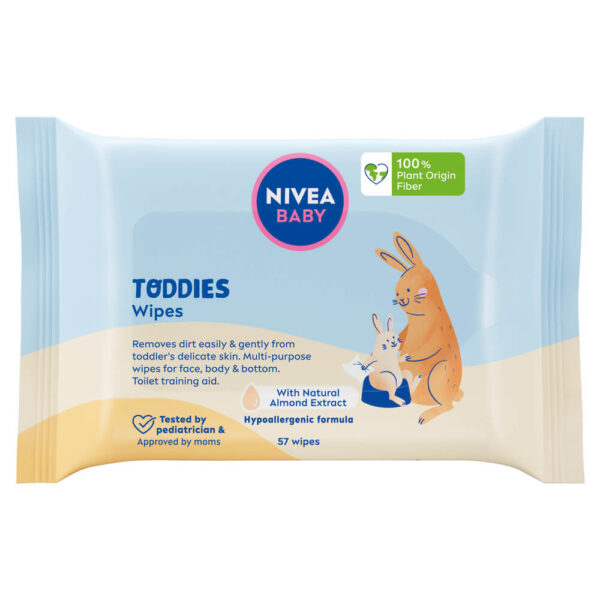 Nivea Baby Toddies Мокри кърпи х 57 броя