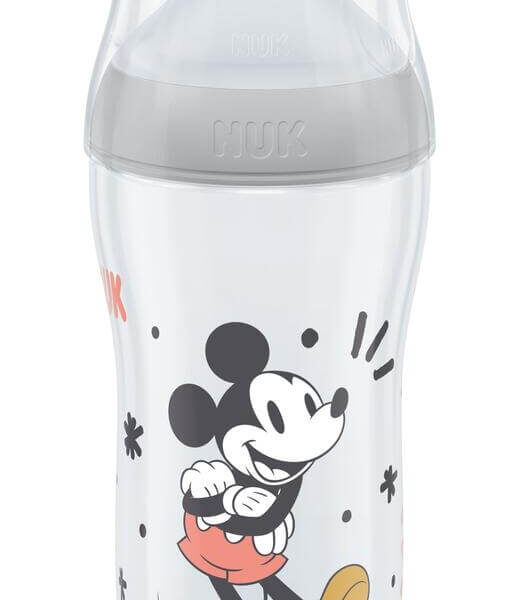 Nuk Perfect Match Temperature Control PP Шише със силиконов биберон М 3М+ 260 мл Мики Маус