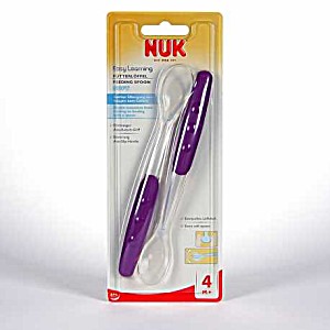 Nuk Silicone Spoons Learning Easy 2 лъжички силикон 4+М х 2 бр
