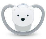 Nuk Space Силиконова залъгалка 18М+ 1бр + Кутийка