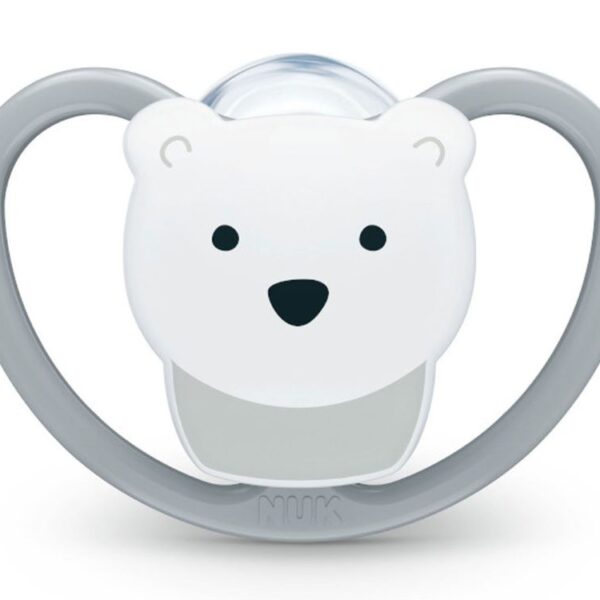 Nuk Space Силиконова залъгалка 18М+ 1бр + Кутийка