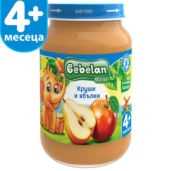 Ovko Bebelan Круши и ябълки Пюре 4М+ 190 гр