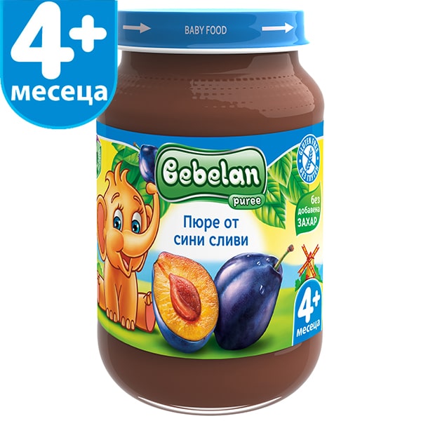 Ovko Bebelan Пюре от сини сливи 4М+ 190 гр