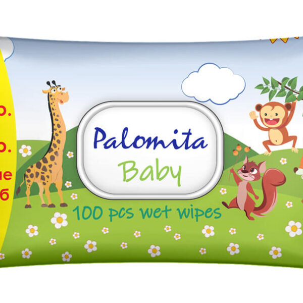 Palomita Baby Мокри кърпи с капак 72+28 бр
