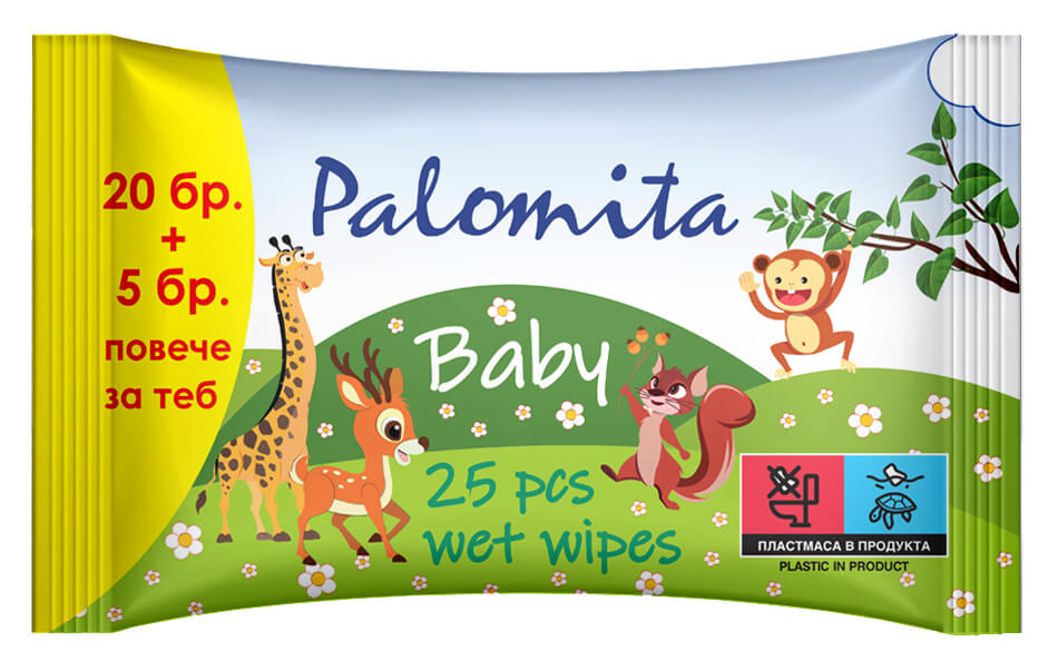 Palomita Baby Мокти кърпи 20+5 бр