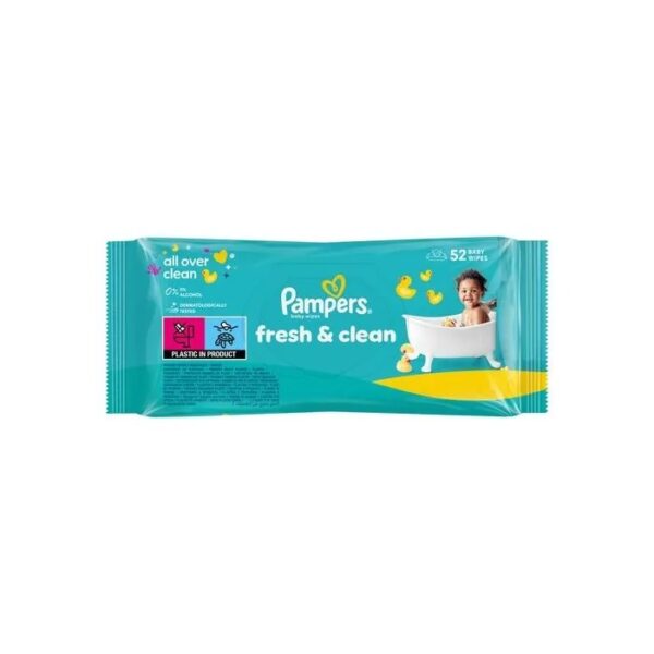 Pampers Fresh Clean Baby Scent Бебешки мокри кърпички 15 x 80 бр