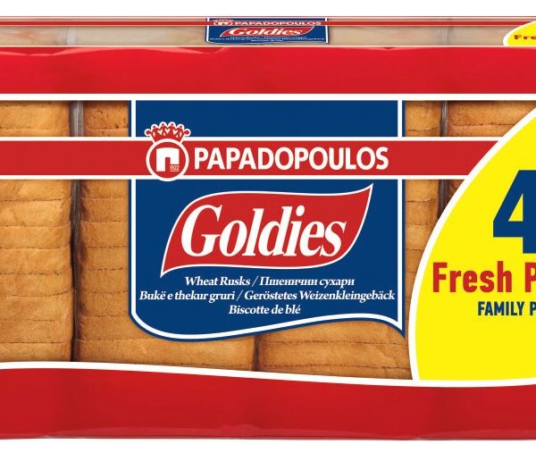 Papadopoulos Goldies Family Pack Пшенични сухари 510 г