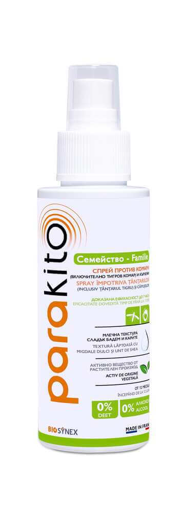 Parakito Репелентен спрей Семейство против кърлежи и комари за деца 12М+ 75 мл