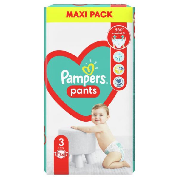 Пелени - гащички Pampers Pants Размер 3 Midi 56 бр