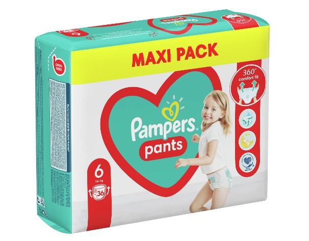 Пелени - гащички Pampers Pants Размер 6 XL 36 бр Procter & Gamble