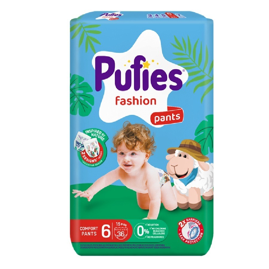 Пелени - гащички Pufies MP Pants Fashion размер 6 15+ кг х 36 бр