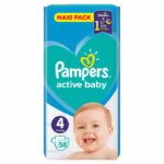 Пелени Pampers Active Baby Maxi Pack Размер 4 Maxi 58 бр - Image 2