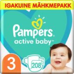 Пелени Pampers Active Baby Размер 3 S 208 бр Procter & Gamble - Image 2