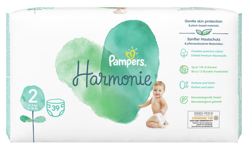 Пелени Pampers Harmonie Размер 2 Mini 39 бр