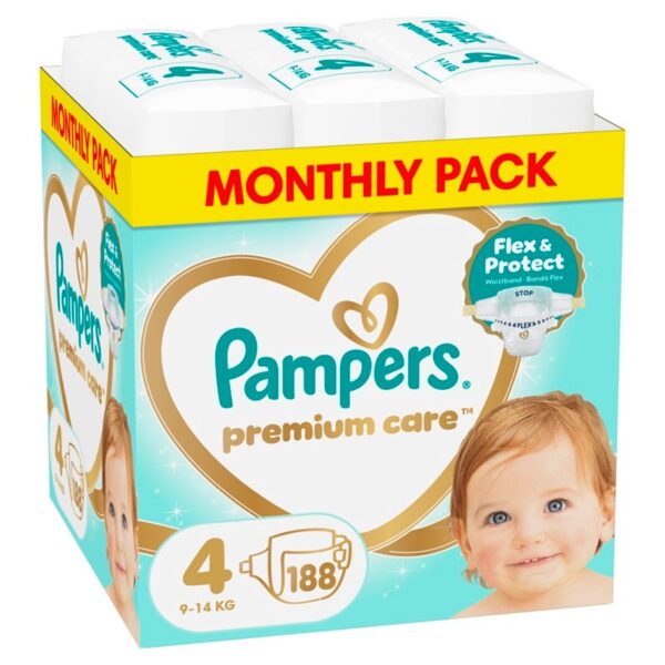 Пелени Pampers Premium Care Mega Pack Размер 4 x 188 бр