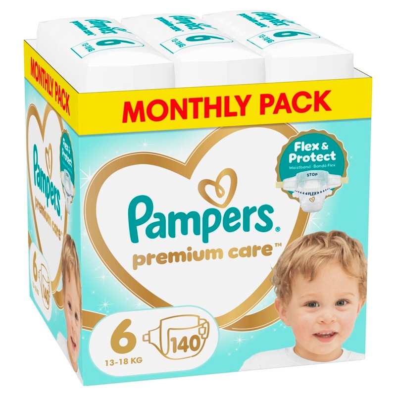 Пелени Pampers Premium Care Monthly pack Размер 6 x 140 бр