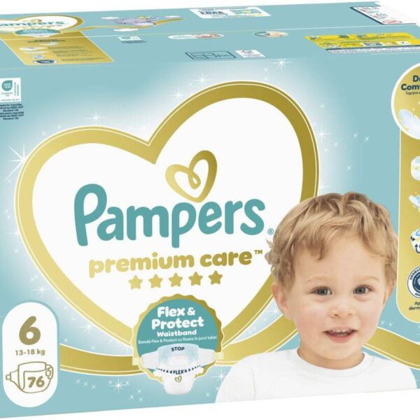 Пелени Pampers Premium Care Размер 6 XL 76 бр