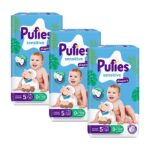 Пелени Pufies MP Sensitive 5 Junior 11-16 кг 46 бр х 3 пакета Комплект - Image 2