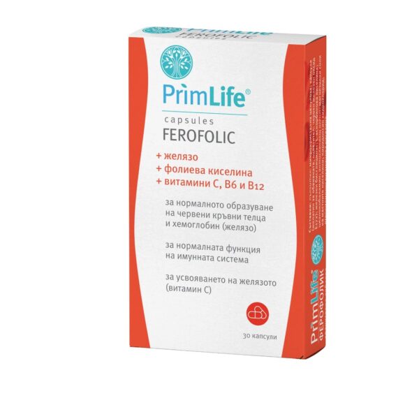 Primelife Ferofolic х 30 капсули