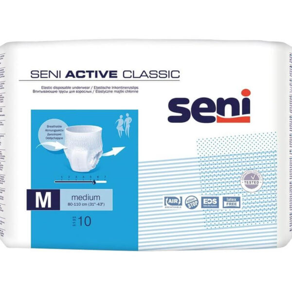 Seni Active Classic Гащи за възрастни размер M х 10 бр
