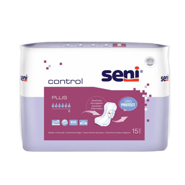 Seni Control Plus Урологични подложки за жени х 15 броя