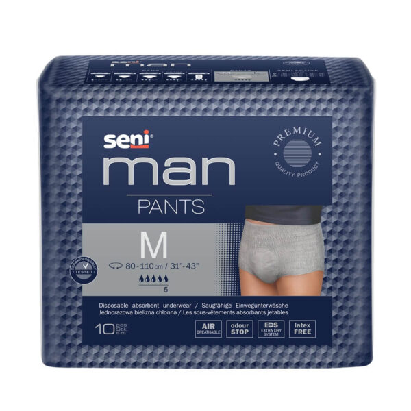 Seni Man Абсорбиращо бельо М, 5 капки — 10 бр.