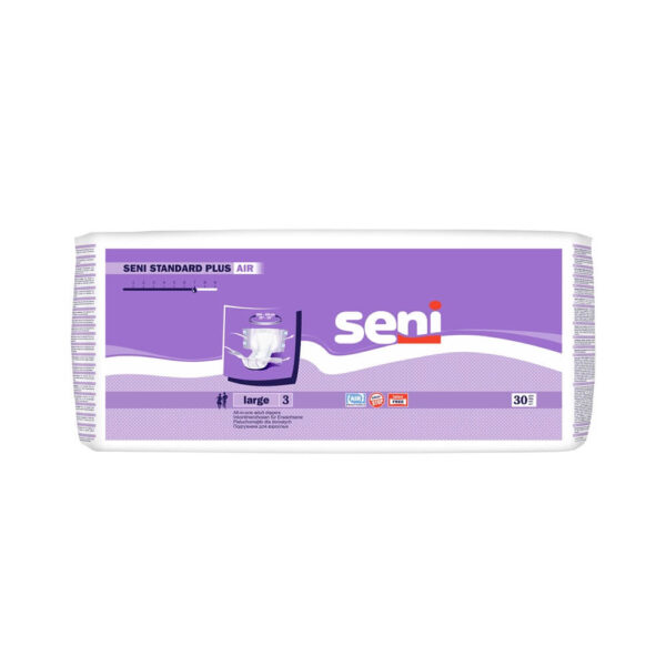 Seni Standard Air Plus Пелени за възрастни L 7 капки х 30 бр