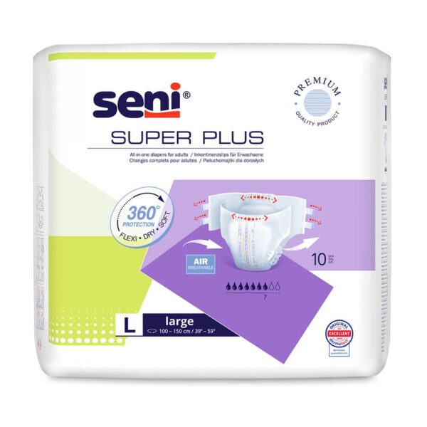 Seni Super Plus Пелени за възрастни L x 10 бр