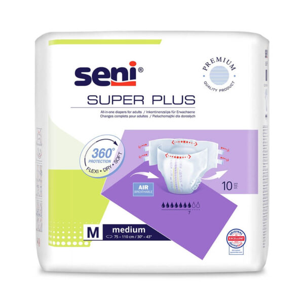Seni Super Plus Пелени за възрастни M x 10 бр