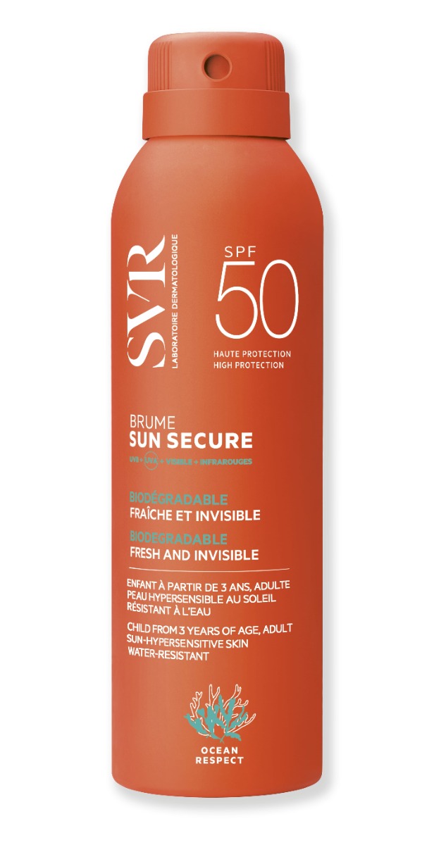 SVR Sun Secure Brume Слънцезащитен прозрачен спрей SPF50+ 200 мл