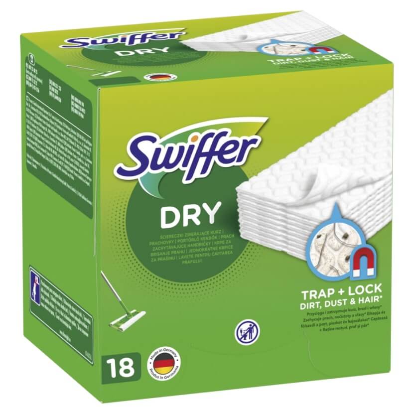 Swiffer Сухи кърпи за почистване на под 18 бр