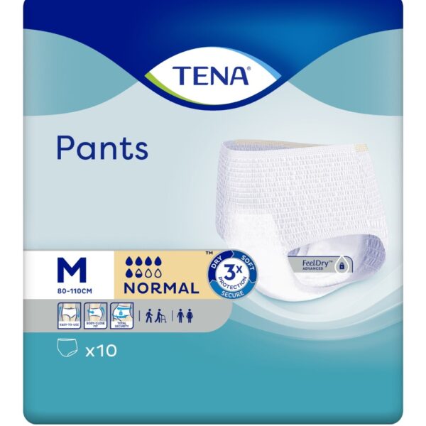 Tena Pants Normal М — еднократно абсорбиращо бельо, 10 броя