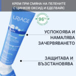 Uriage Bebe 1er Change Крем за бебета при подсичане с органичен еделвайс 100 мл - Image 2