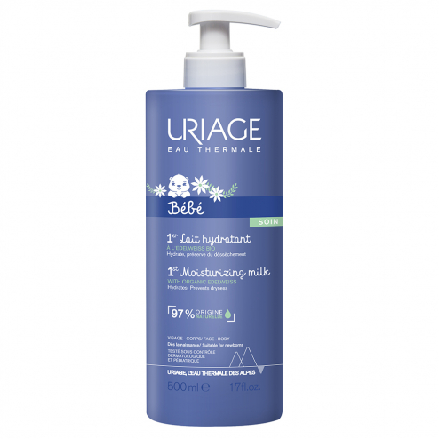 Uriage Bebe 1er Lait Hydratant Нежно хидратиращо мляко с органичен еделвайс 500 мл