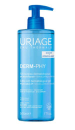 Uriage Derm-Phy Пенлив почистващ гел за лице и тяло за чувствителна кожа 500 мл
