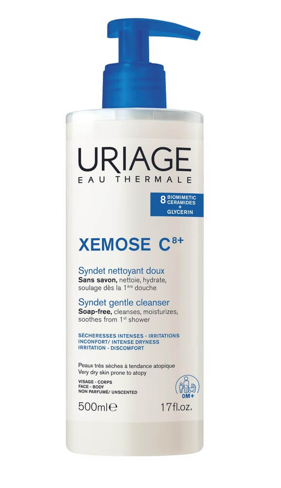 Uriage Xemose C8+ Syndet Нежен почистващ душ-крем 500 мл
