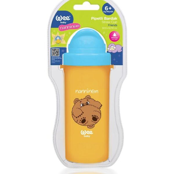 Wee Baby Friends Чашка със сламка 6M+ 300 мл
