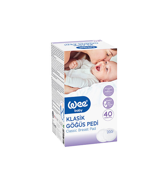 WEE BABY Класически памучни подложки за кърмачки с гел слой х40 бр