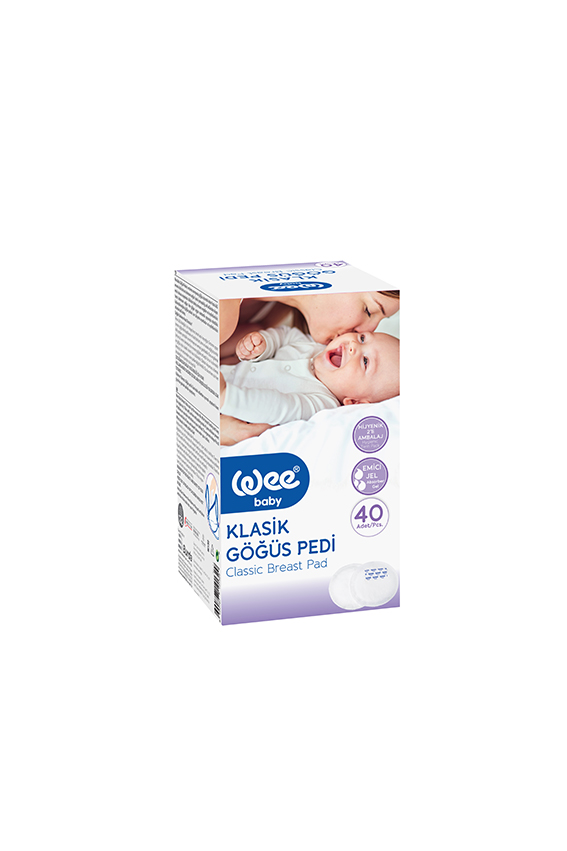 WEE BABY Класически памучни подложки за кърмачки с гел слой х40 бр