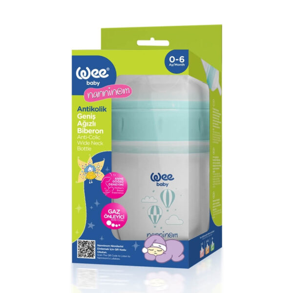 WEE BABY Nanninom Anti-Colic Бебешко шише с широк отвор 150 мл