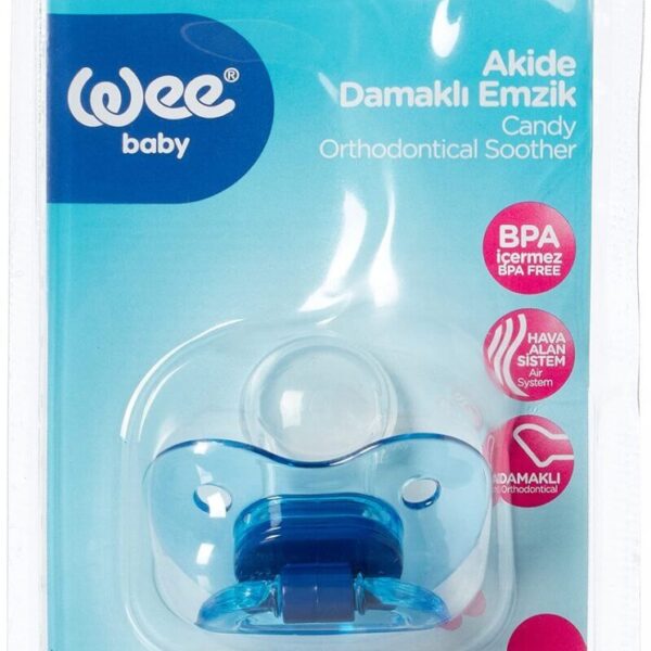 WEE BABY Ортодонтична зaлъгалка Candy №3 18M+