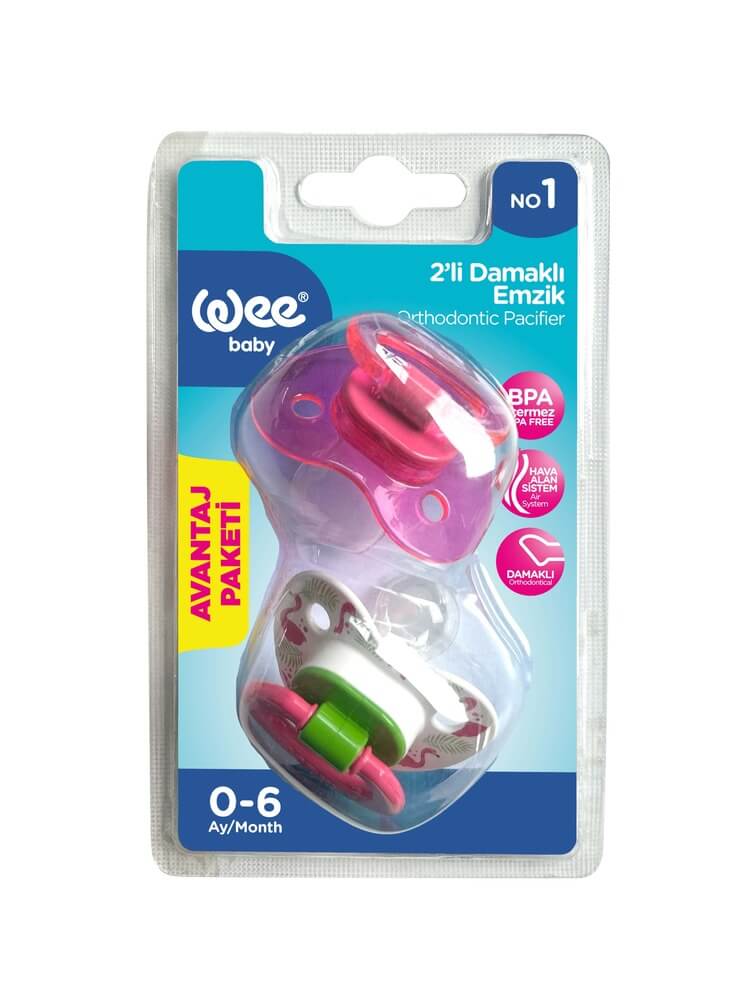 Wee Baby Ортодонтични залъгалки 0-6М х 2 броя