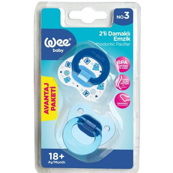 Wee Baby Ортодонтични залъгалки 18М+ х 2 броя