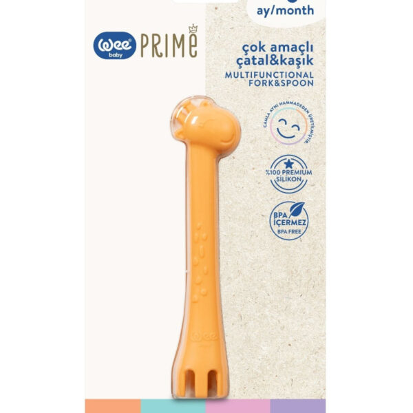 WEE BABY PRIME Силиконова многофункционална вилица и лъжица