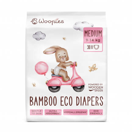 Wooden Spoon Еко пелени Medium 9-14 кг 30 бр