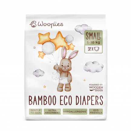 Wooden Spoon Еко пелени Small 6-10 кг 32 бр