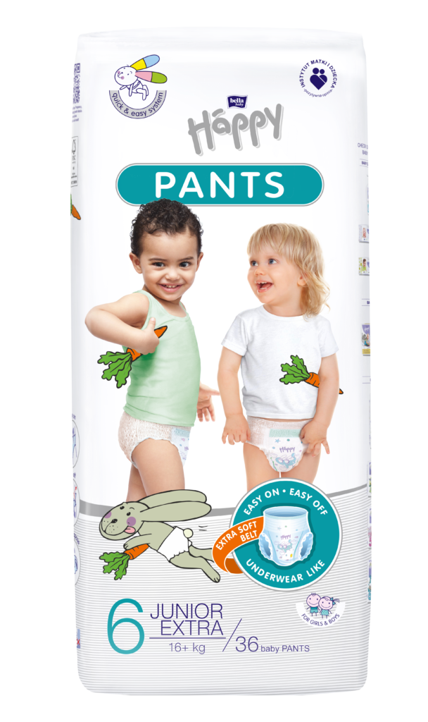 Bella Happy Пелени гащи Pants Junior Extra размер 6 (над 16 кг) х 36 бр
