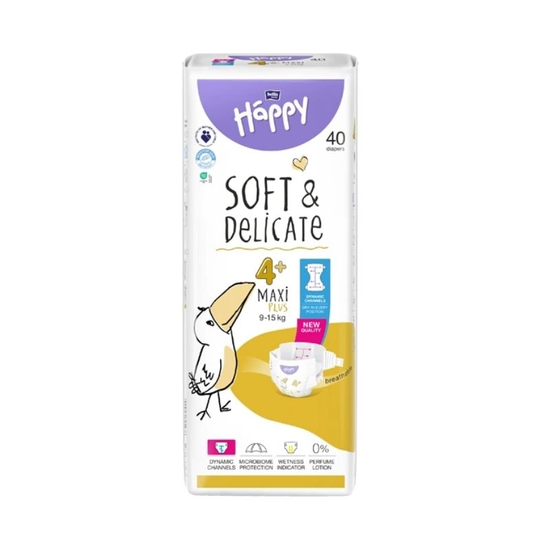 Bella Happy Пелени Maxi+ размер 4+ (9–15 кг) х 40 бр